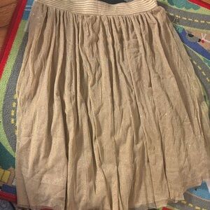 Draper James Gold A-Line Skirt